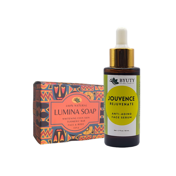Jouvence Rejuvenate Serum + Turmeric Soap Bar Lumina Bundle