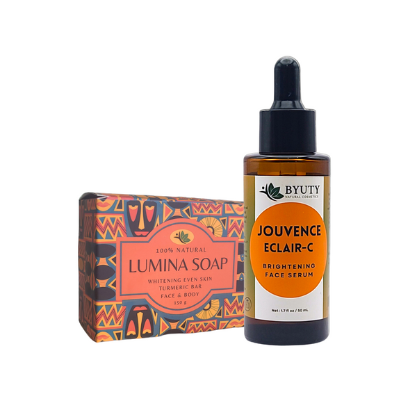 Jouvence Eclair-C Serum + Turmeric Soap Bar Lumina Bundle