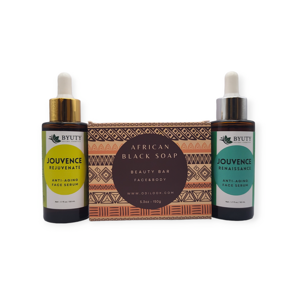 Jouvence Renaissance +Jouvence  Rejuvenate + African Black Soap Bundle