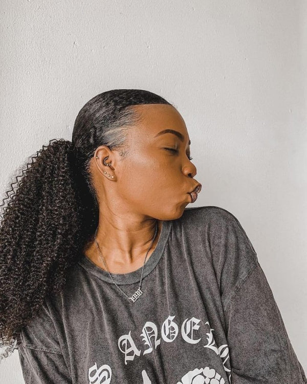 Ponytail Afro Kinky Curly
